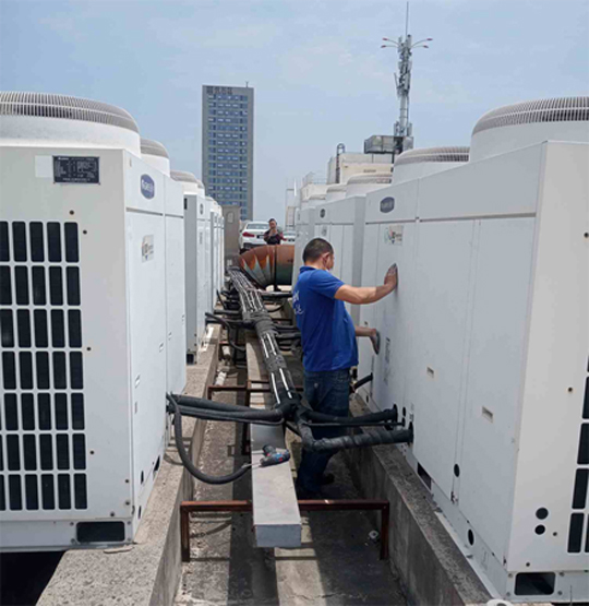 高唐中央空调制热和不制冷系统维修方法